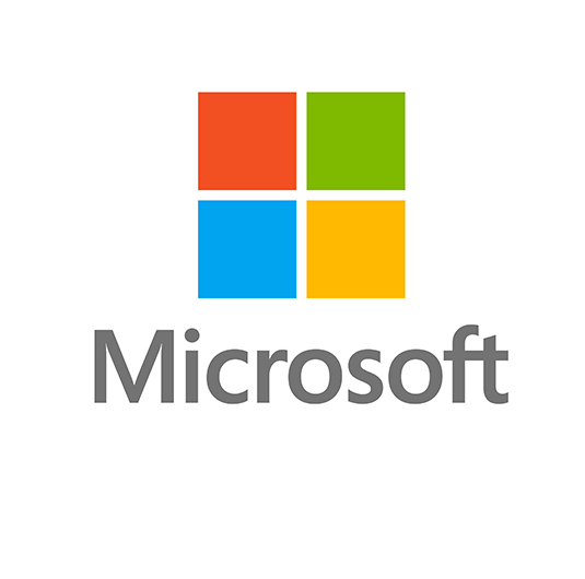 Microsoft logo with four pestel color