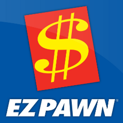 Blue and red EZ Pawn logo