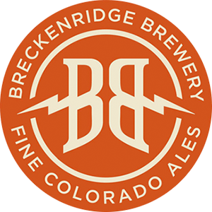 Orange and white Breckenridge Brewery logo